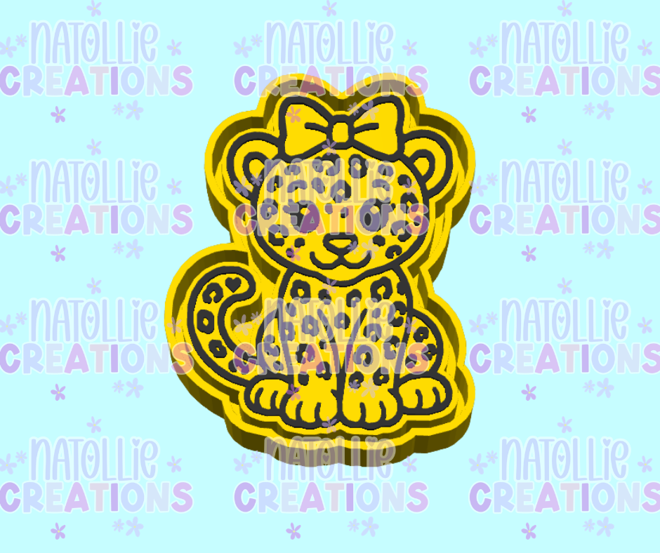 Cutie Leopard Freshie Silicone Mold