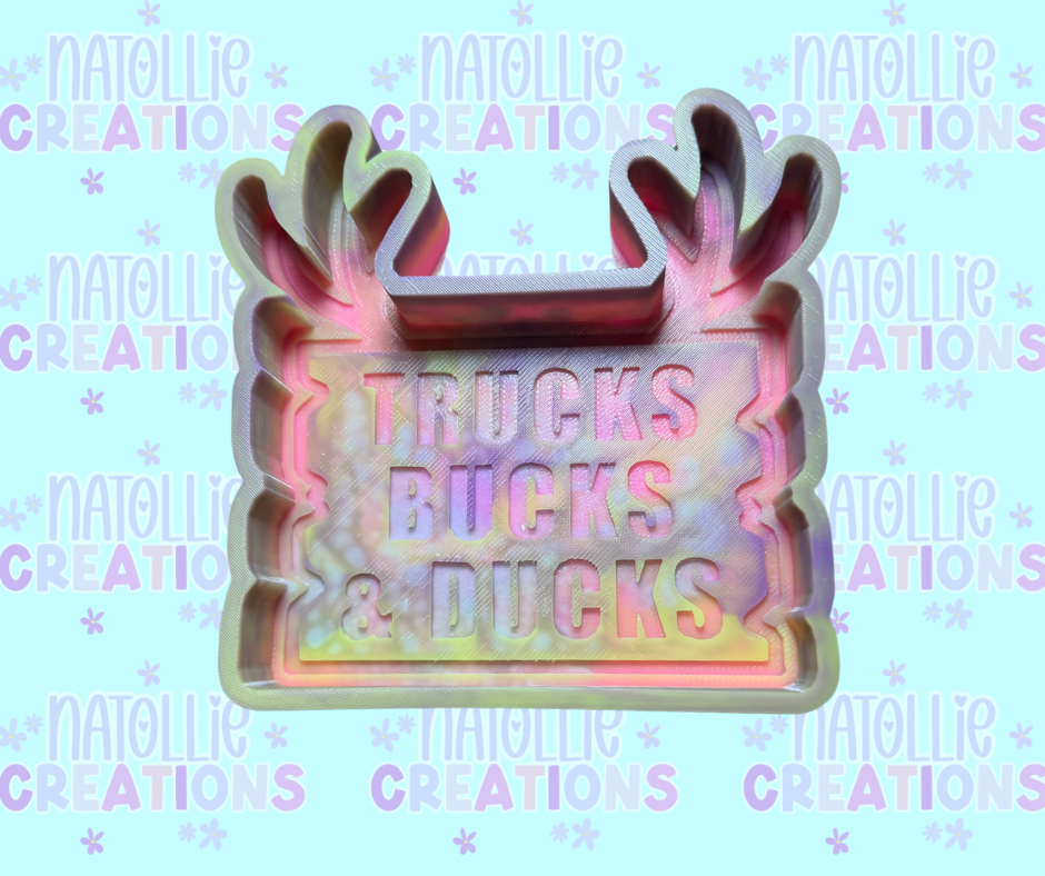 Trucks, Bucks & Ducks Freshie Silicone Mold