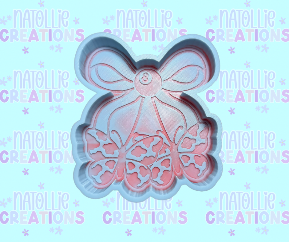 Cow Print Butterfly Cherry Freshie Silicone Mold