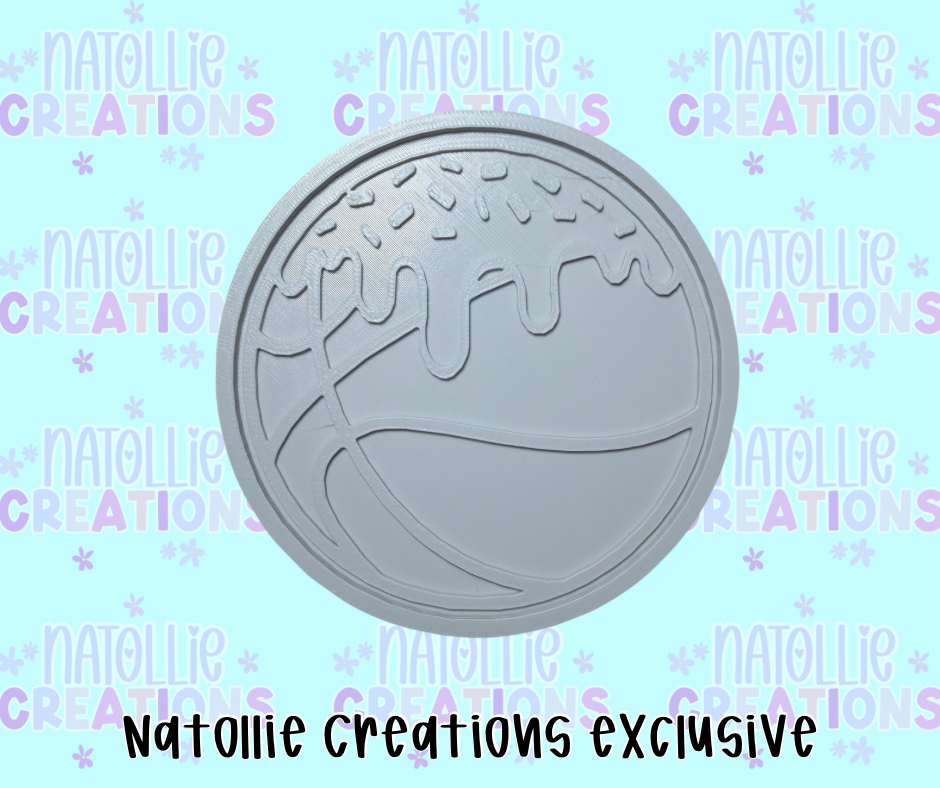 Drip Basketball Insert Freshie Silicone Mold