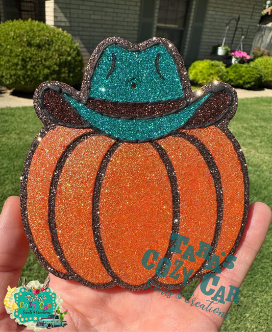 Cowboy Pumpkin Freshie Silicone Mold