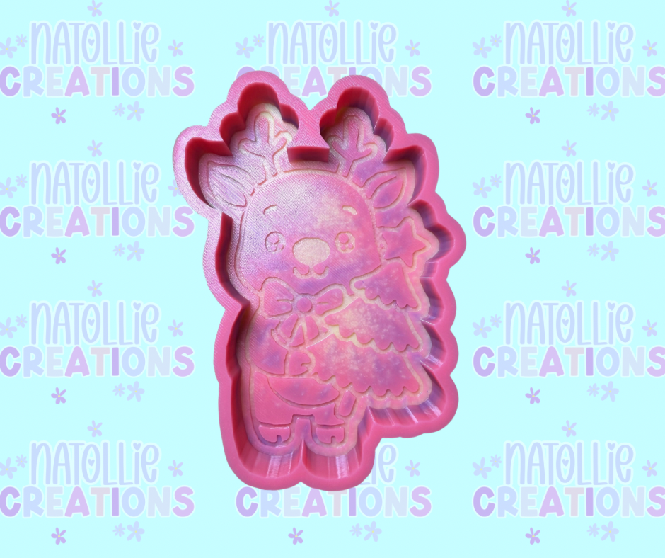 Reindeer Christmas Tree Freshie Silicone Mold