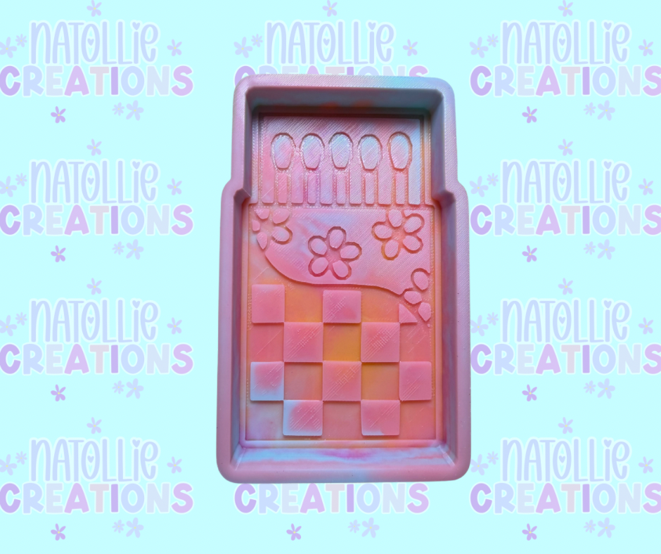 Retro Match Box Freshie Silicone Mold