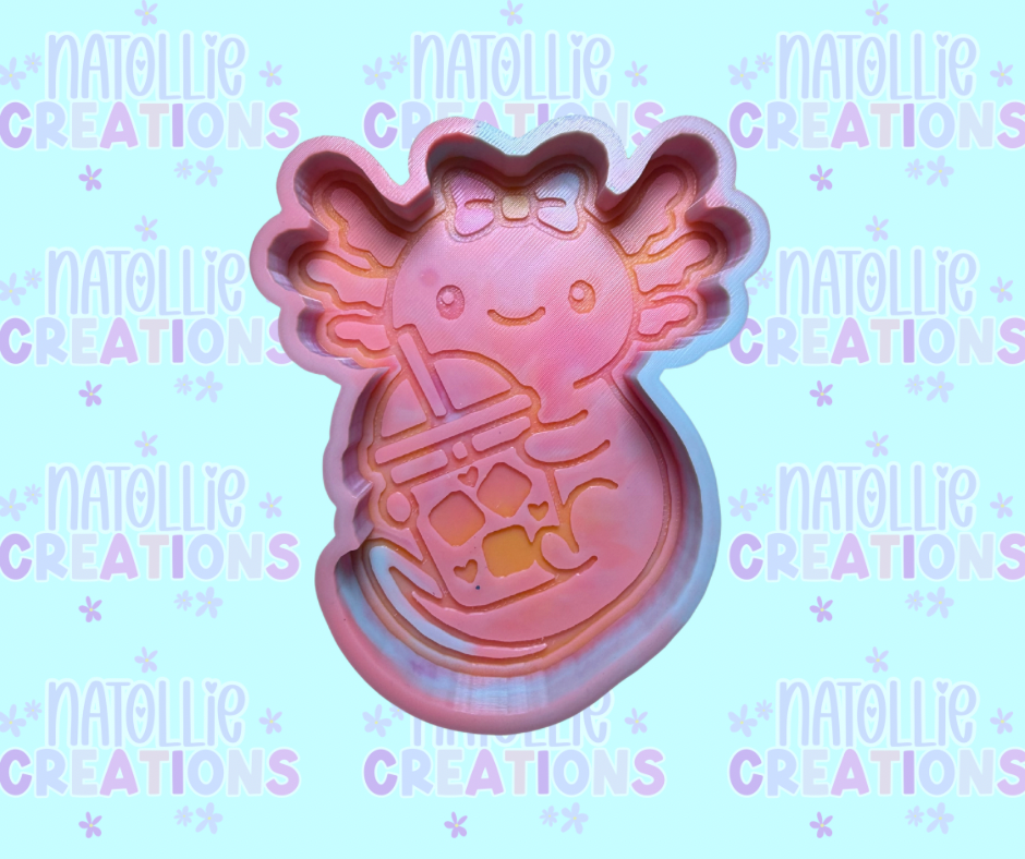 Iced Coffee Axolotl Freshie Silicone Mold