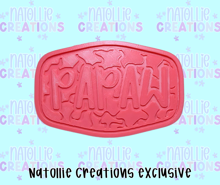 Camo Papaw Patch Insert Freshie Silicone Mold