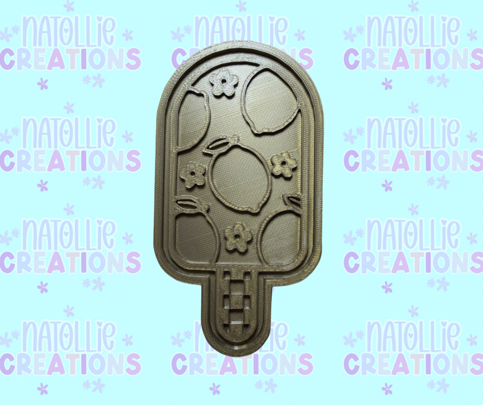 Lemon Popsicle Insert Freshie Silicone Mold