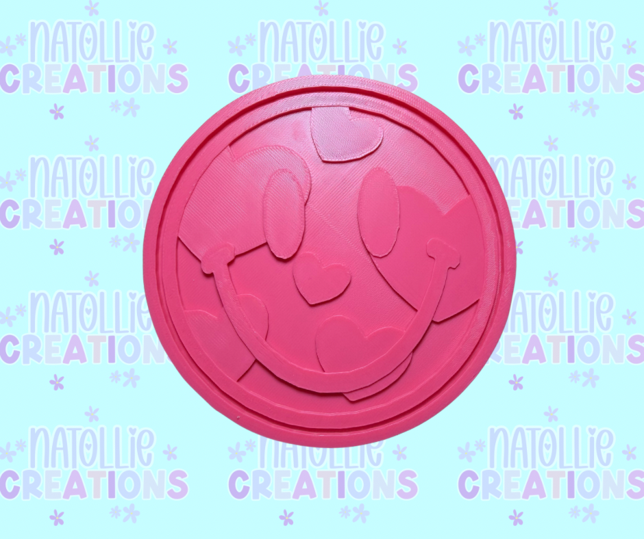 Heart Smiley Insert Freshie Silicone Mold