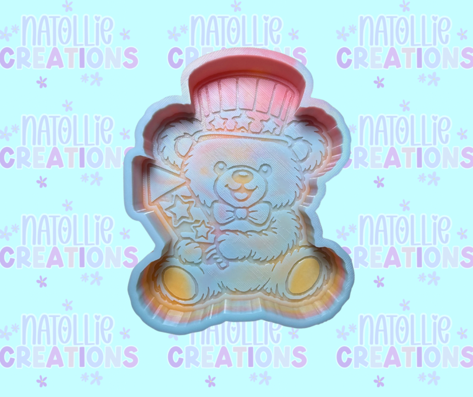 Firework Bear Freshie Silicone Mold