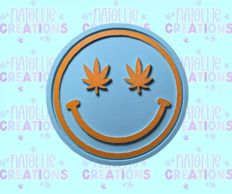 Marijuana Smiley Insert Freshie Silicone Mold