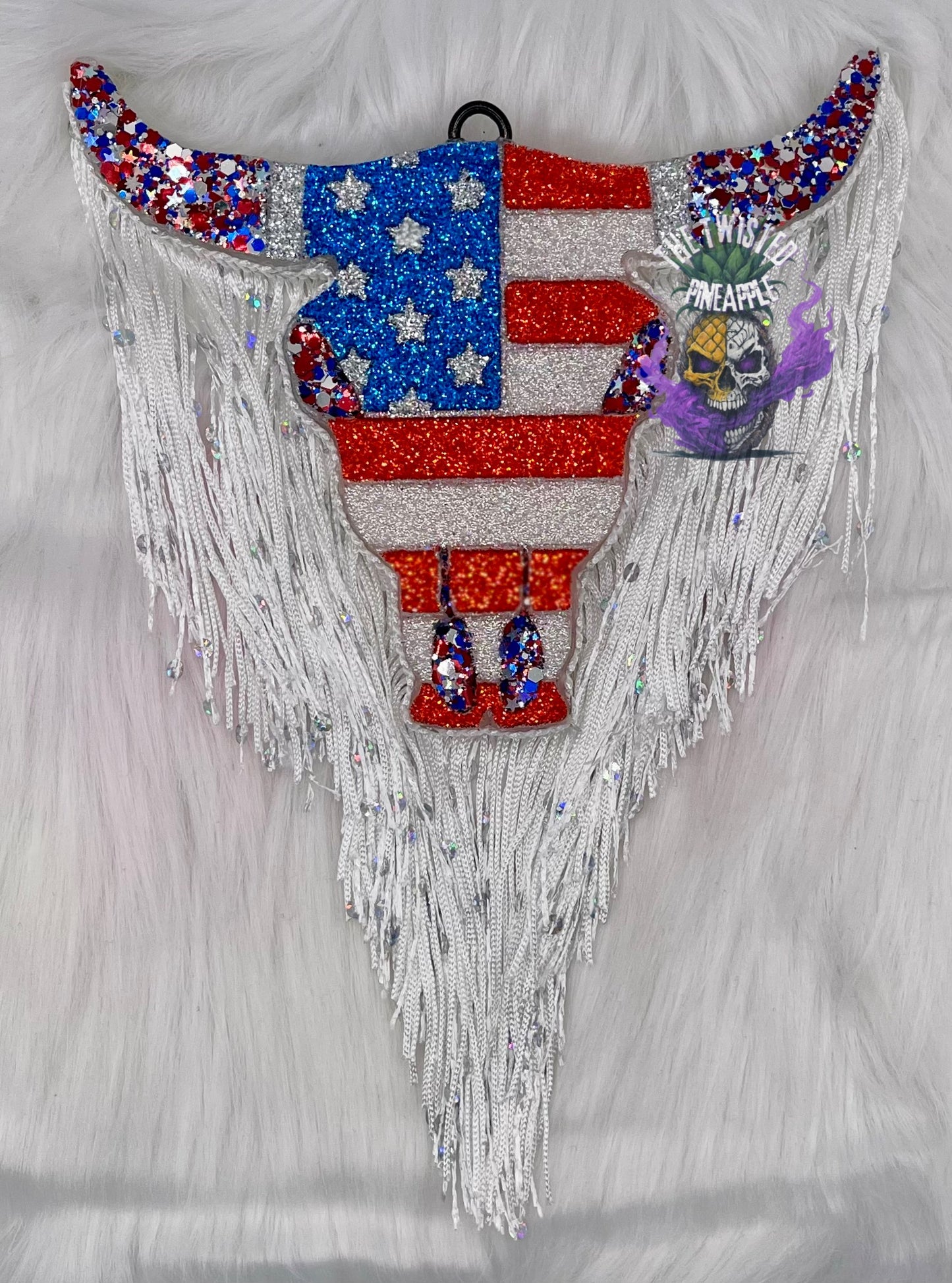 American Flag Bullskull Freshie (comes as pictured)
