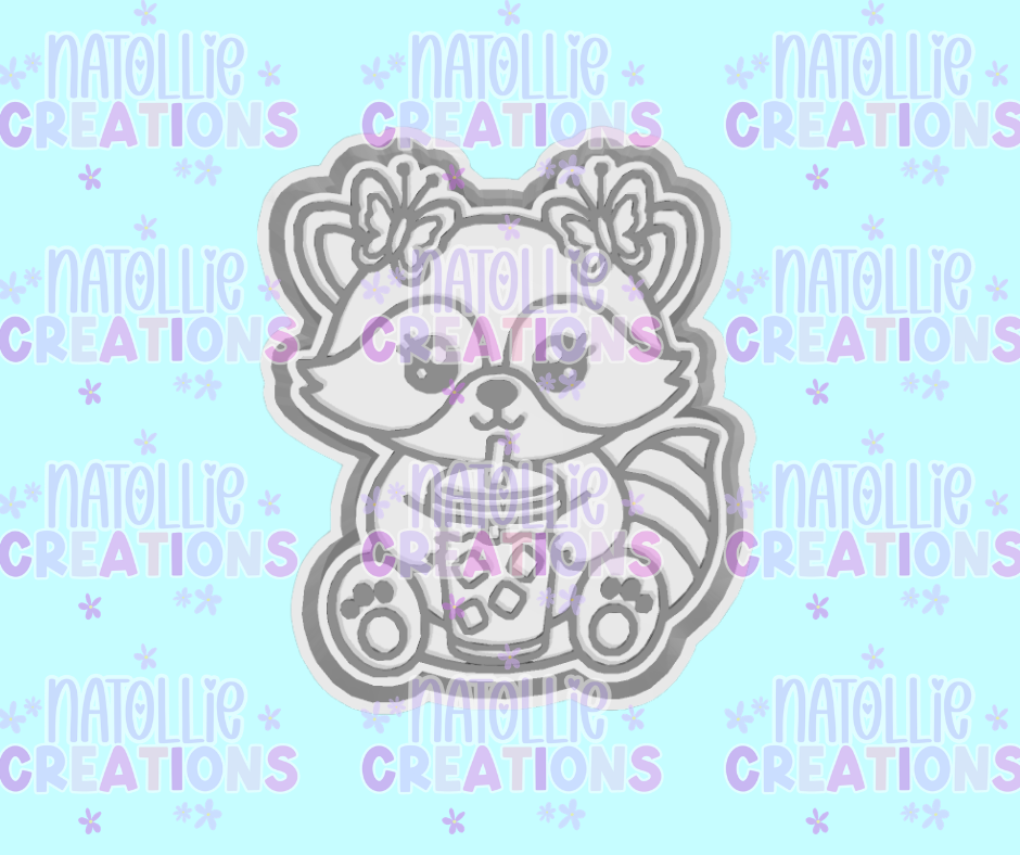 Butterfly Iced Coffee Raccoon Freshie Silicone Mold