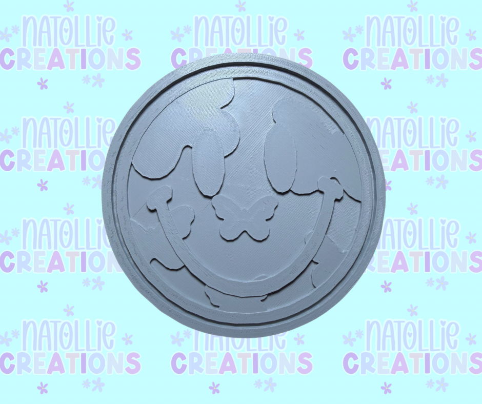 Butterfly Smiley Insert Freshie Silicone Mold