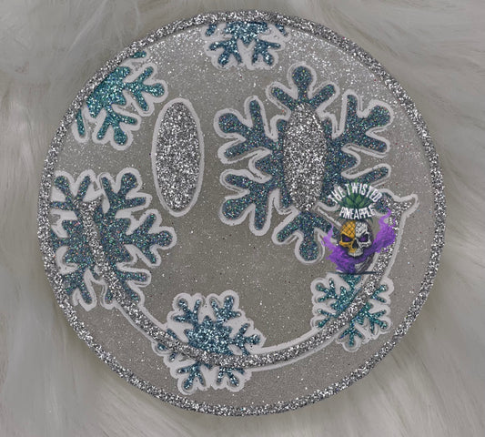 Snowflake Smiley Face Freshie