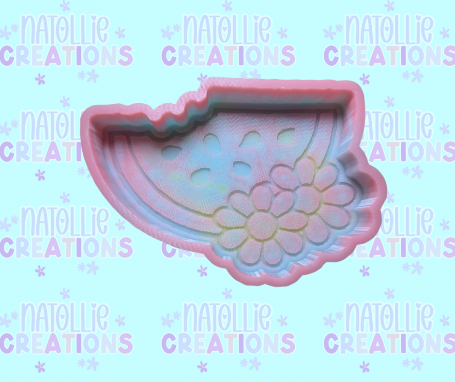 Floral Watermelon Freshie Silicone Mold