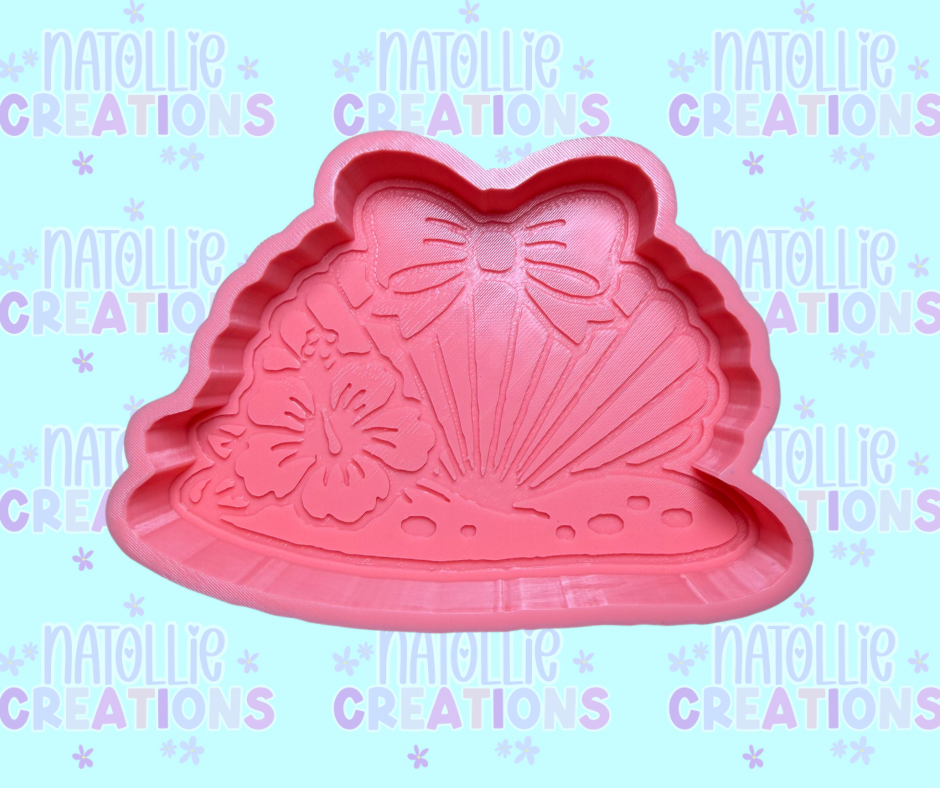 Seashell In Sand Freshie Silicone Mold