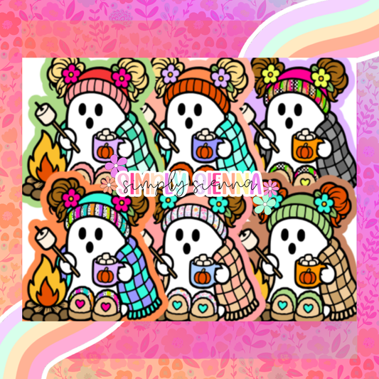 Cozy Campfire Ghost - NATOLLIE CREATIONS