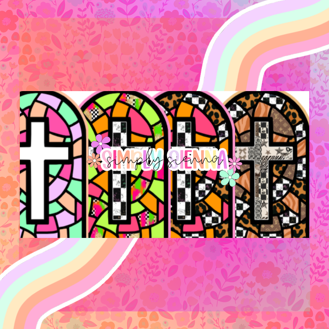 Stained Glass Cross - NATOLLIE CREATIONS