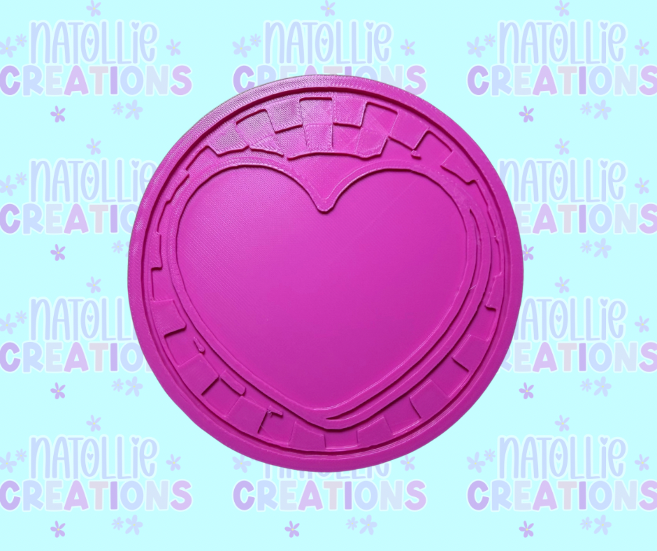 Checkered Conversation Heart Insert Freshie Silicone Mold