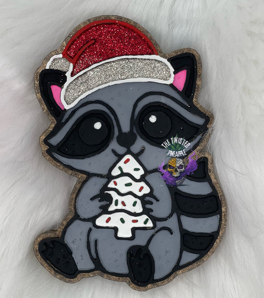 Raccoon Snack Cake Freshie