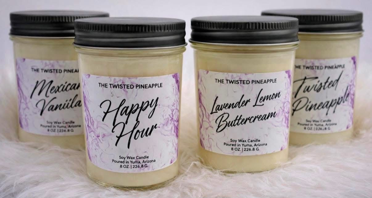 Twisted Pineapple Candle