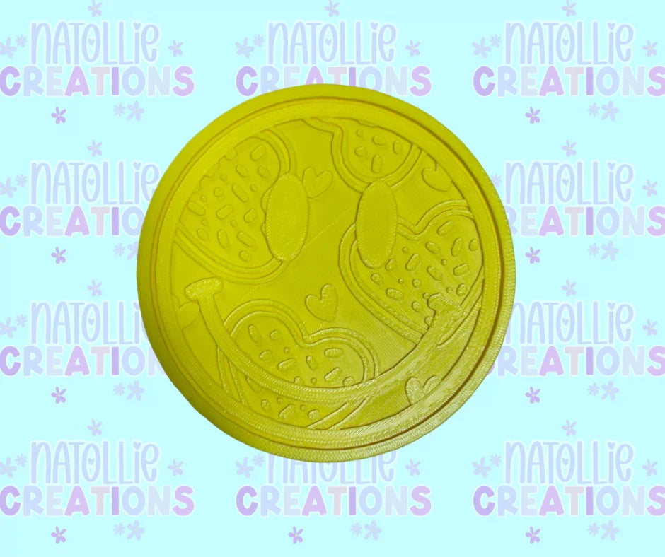 Vday Cookie Smiley Insert Freshie Silicone Mold
