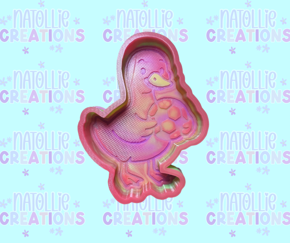 Goose W/ Soccer Ball Freshie Silicone Mold