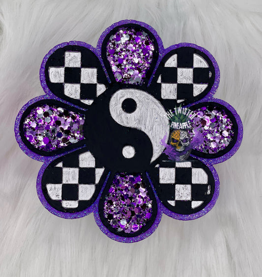 Retro Checkered Flower Freshie