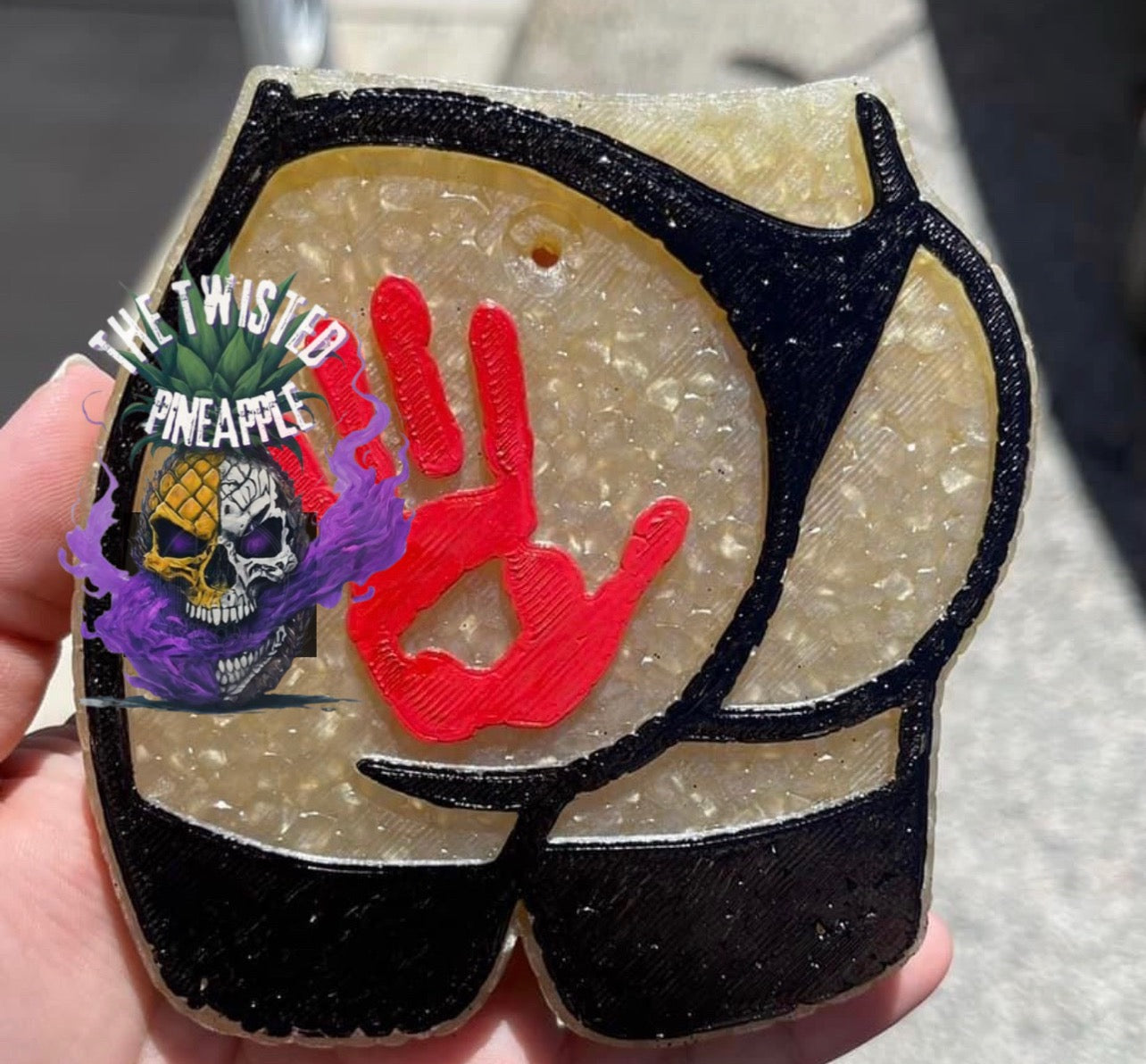 Booty Handprint Freshie