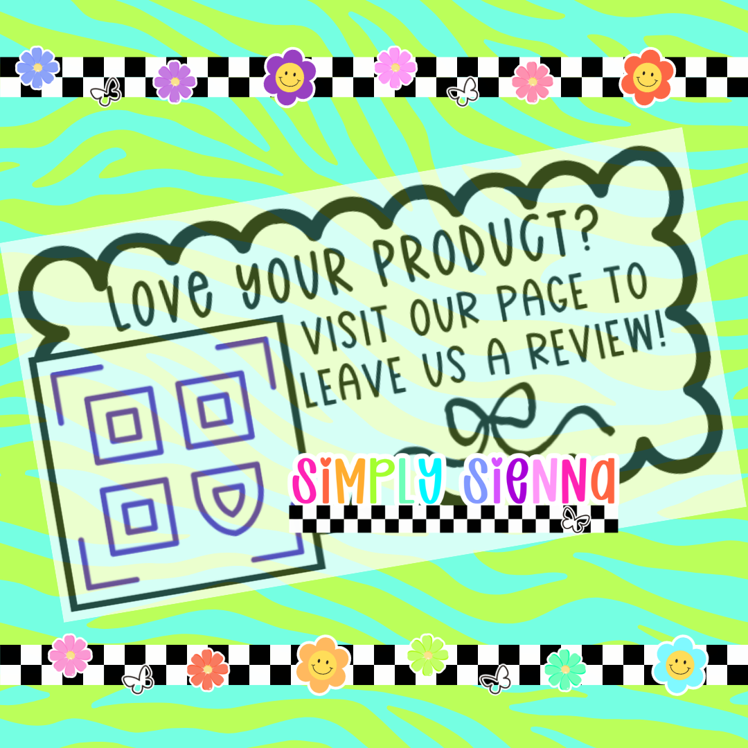 2.25X1.25 Love Your Product Leave Us A Review Coquette QR - DOWNLOAD