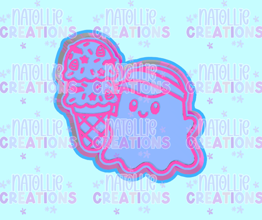 Halloween Ice Cream Ghost Freshie Silicone Mold