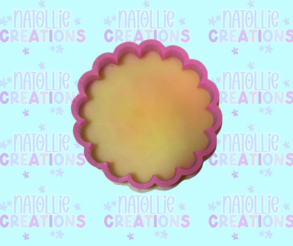 Scalloped Circle Freshie Silicone Mold