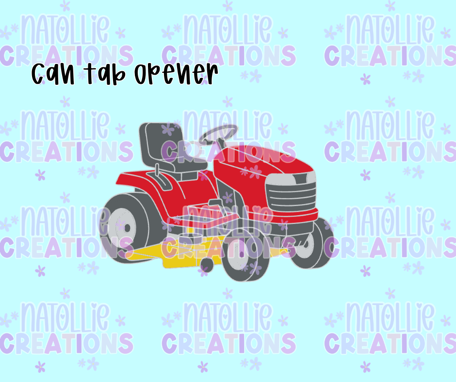 Lawn Mower Can Tab Opener Keychain