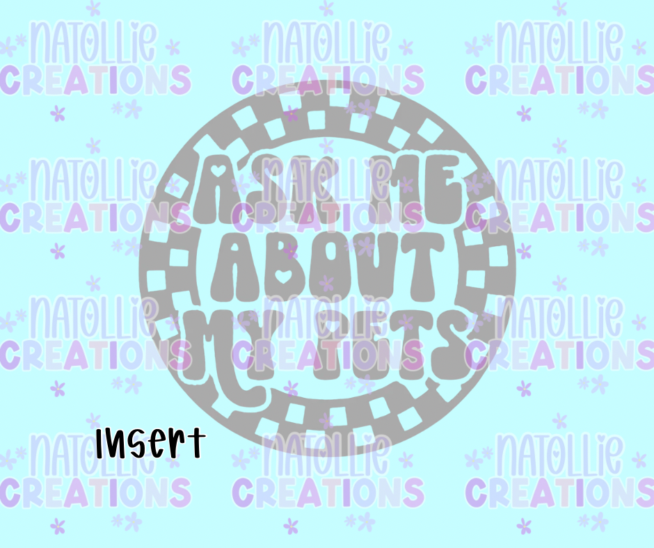 Ask Me About My Pets Round Insert Freshie Silicone Mold