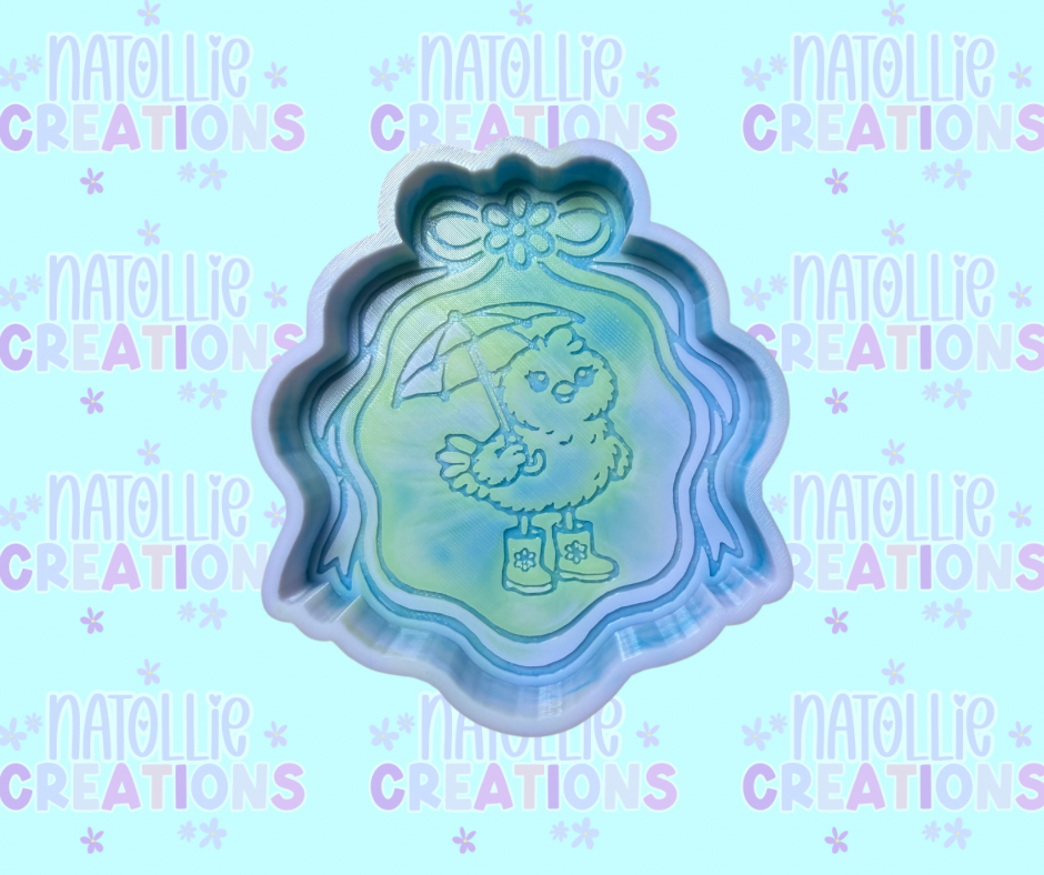 Framed Rainy Day Chicken Freshie Silicone Mold