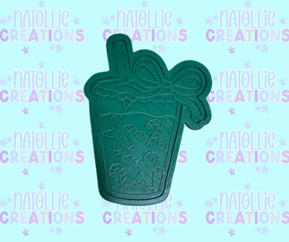 Drink W/ Bow + Inserts Freshie Silicone Mold