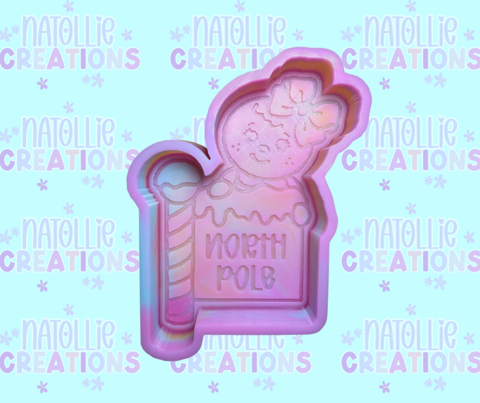 North Pole - Gingerbread Freshie Silicone Mold