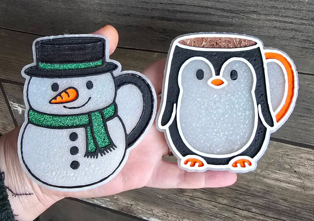 Penguin Mug Freshie Silicone Mold