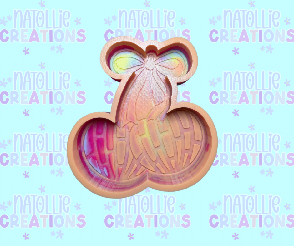 Cherry Concha W/ Bow Freshie Silicone Mold