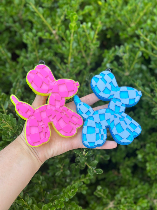 Checkered Balloon Dogs - Silicone Mold Only