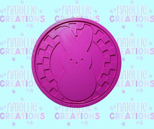 Checkered Peep Insert Freshie Silicone Mold