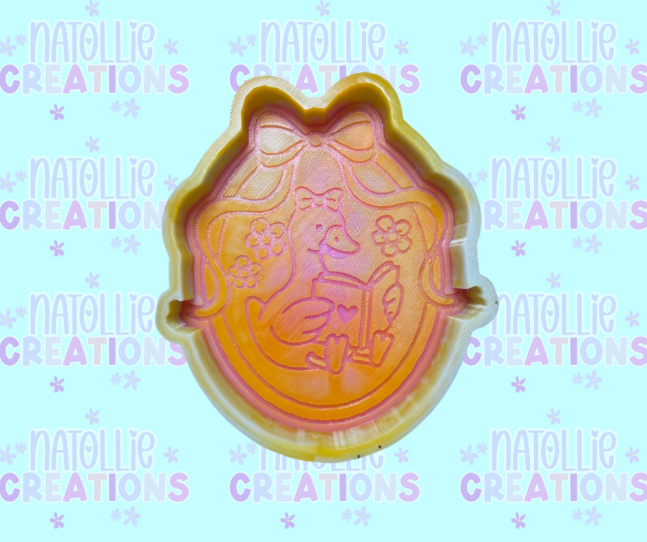 Reading Goose Frame Freshie Silicone Mold