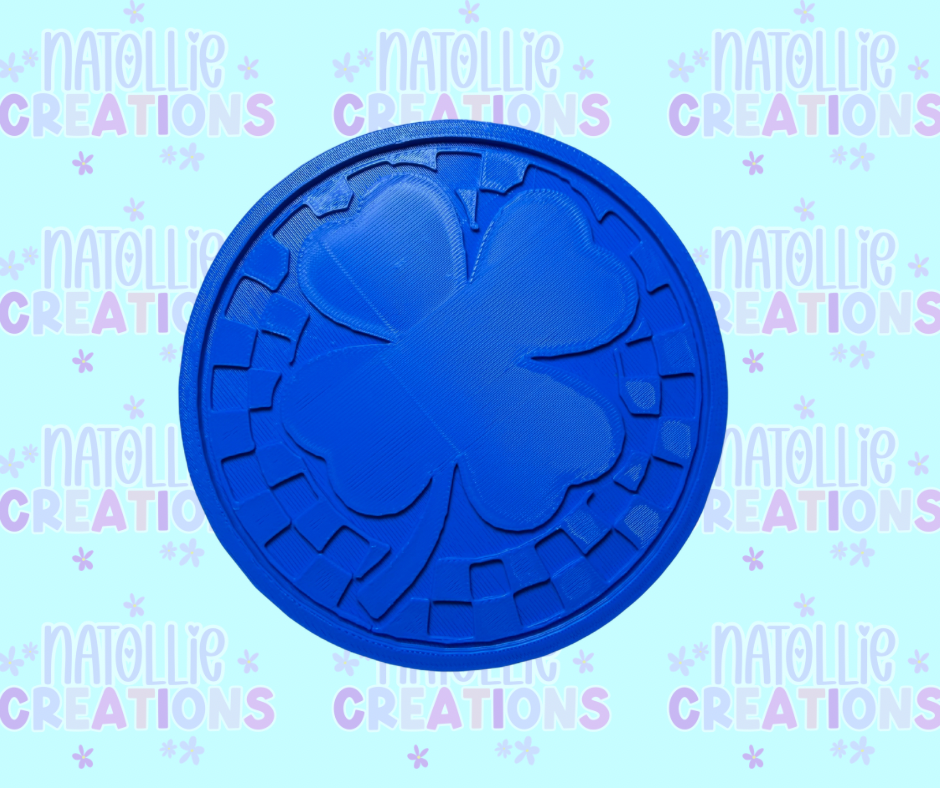 Checkered Clover Insert Freshie Silicone Mold