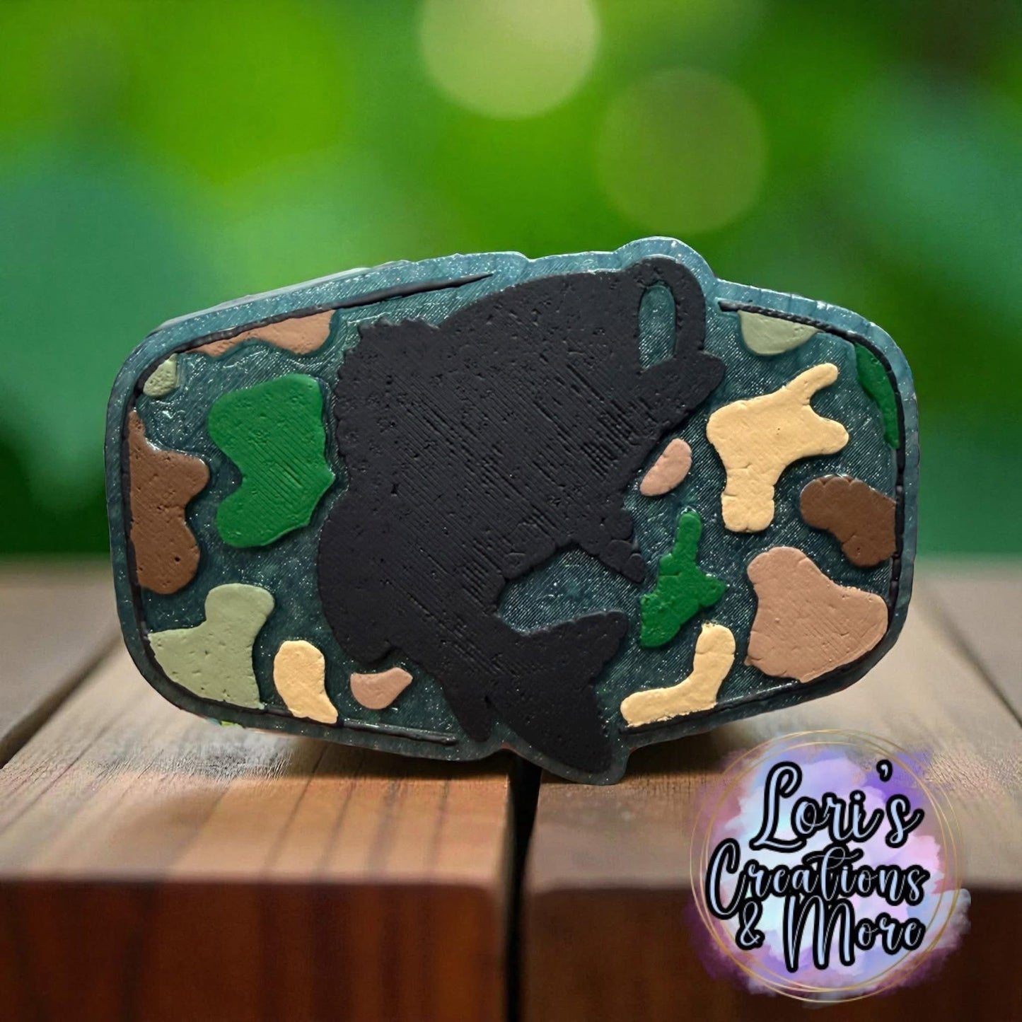 Camo Fish Patch Freshie Silicone Mold