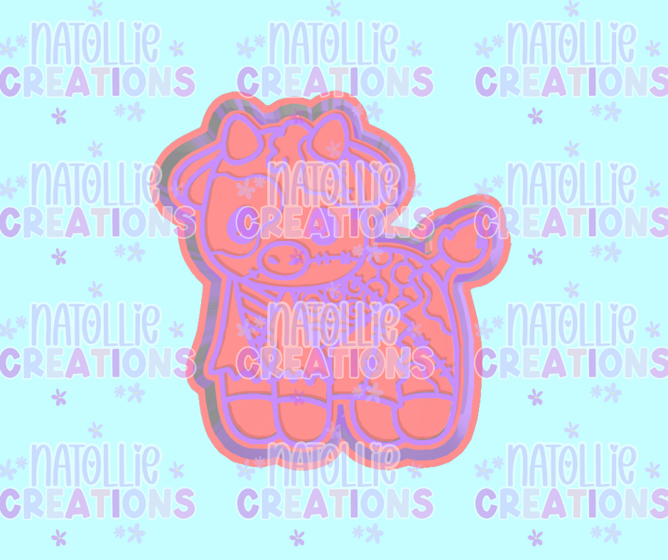 Sally Cutie Cow Freshie Silicone Mold