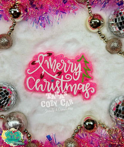 Merry Christmas Freshie Silicone Mold