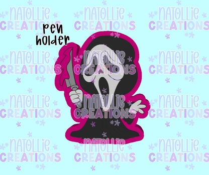 Ghost Face Pen Holder