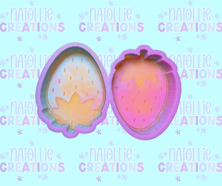 Strawberry Vent Clip Freshie Silicone Mold
