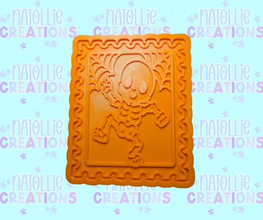 Dancing Boy Skeleton Stamp Insert Freshie Silicone Mold