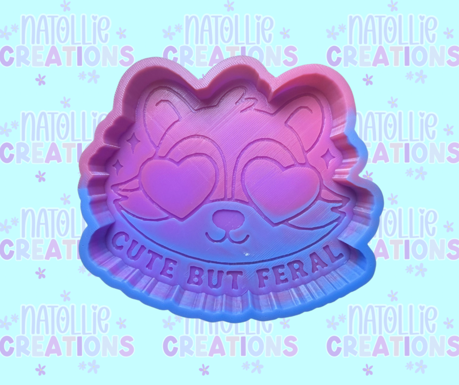 Cute But Feral Raccoon Freshie Silicone Mold