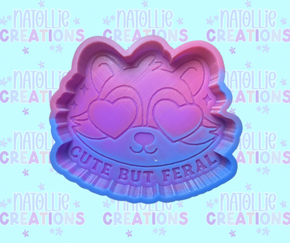 Cute But Feral Raccoon Freshie Silicone Mold